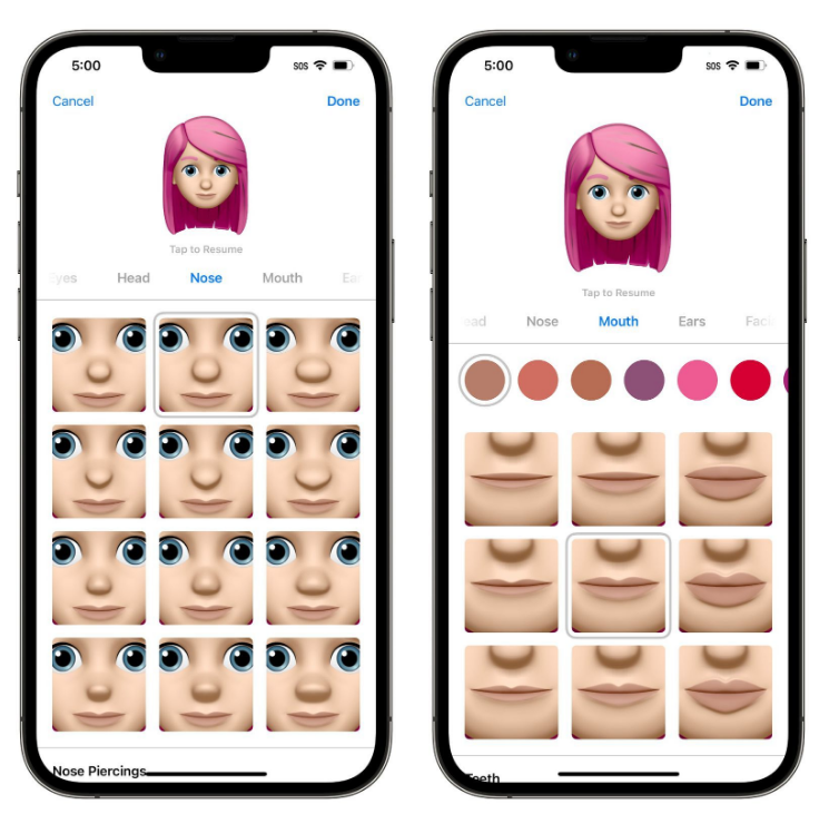 和顺苹果手机维修分享​iOS 16中的拟我表情有了哪些变化和升级 